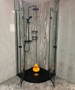 Vodas 8 Stella 800 Frameless Hinge Door Quadrant Shower Enclosure - Black 10 Vodas 8 Stella 800 Frameless Hinge Door Quadrant Shower Enclosure - Black -Burling Shower Shop 107485604 297032424821532 6750796251859334998 n