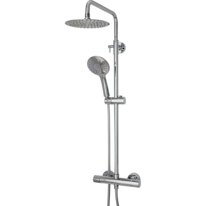 Spey Series 2 Chrome Dual Head Thermostatic Shower Kit - Highlife Bathrooms 1 Spey Series 2 Chrome Dual Head Thermostatic Shower Kit - Highlife Bathrooms