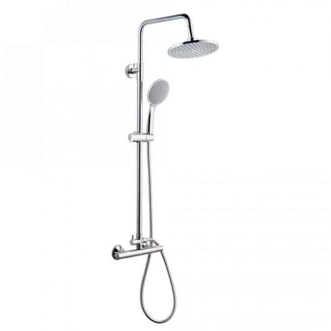 Alliance ASP Dual Head Thermostatic Shower Kit - Rain Head 1 Alliance ASP Dual Head Thermostatic Shower Kit - Rain Head