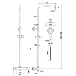 Spey Series 2 Chrome Dual Head Thermostatic Shower Kit - Highlife Bathrooms 5 Spey Series 2 Chrome Dual Head Thermostatic Shower Kit - Highlife Bathrooms -Burling Shower Shop 13117 e1588594904535 570x885 1