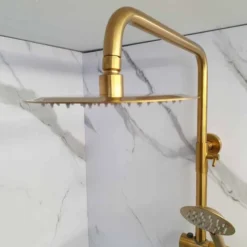 Signature Ripley Brushed Brass Round Thermostatic Dual Head Shower Set -Burling Shower Shop 20211008 111846