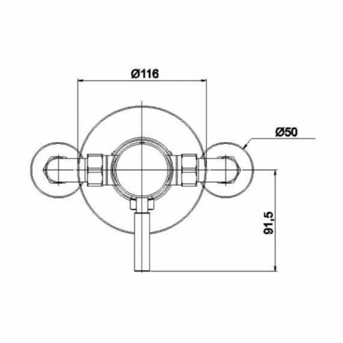 Ergo Manual Concealed Shower Valve - Single Outlet - Sagittarius 4 Ergo Manual Concealed Shower Valve - Single Outlet - Sagittarius - Image 4