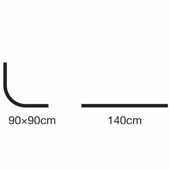 Easy Shower Curtain Track - Euroshowers 2 Easy Shower Curtain Track - Euroshowers - Image 2