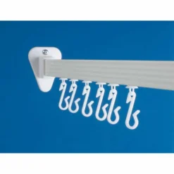 Professional Shower Curtain Tracks - Rigid (white) - Euroshowers 10 Professional Shower Curtain Tracks - Rigid (white) - Euroshowers -Burling Shower Shop 88910bl hooks web 1280x1280px