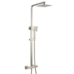 Niagara Observa Nickel Square Twin Shower Head Set