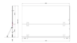 Aquadart Venturi 8 Black Hinged Bath Shower Screen - 1500 X 1000mm 5 Aquadart Venturi 8 Black Hinged Bath Shower Screen - 1500 X 1000mm -Burling Shower Shop AQ6002 BLK