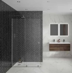 1500mm Sliding Wetroom Screen - Rolla 8 By Aquadart 8 1500mm Sliding Wetroom Screen - Rolla 8 By Aquadart -Burling Shower Shop Aquadart rolla8 wetroom glass 1