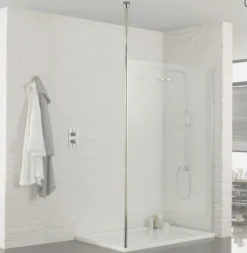 Aquadart 900mm Wetroom 8 Shower Screen -Burling Shower Shop Aquadart Wetroom 8 AQ2097 Floor to Ceiling Post 1 4