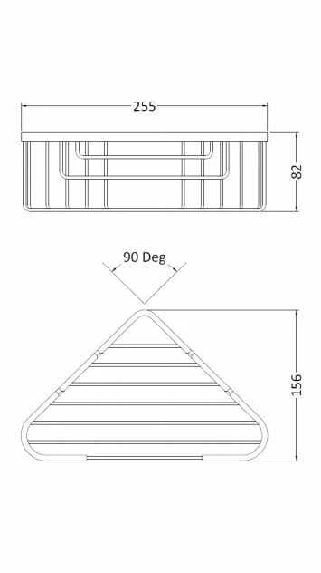 Bayswater Deep Corner Shower Basket 2 Bayswater Deep Corner Shower Basket - Image 2