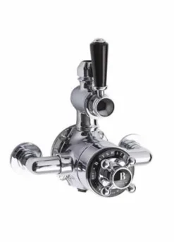 Bayswater Traditional Grand Rigid Riser Shower Kit - Black & Chrome 5 Bayswater Traditional Grand Rigid Riser Shower Kit - Black & Chrome -Burling Shower Shop BAYS411 1