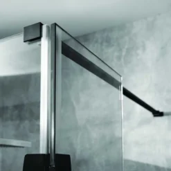 Aquadart 600mm Wetroom 10 Shower Screen 6 Aquadart 600mm Wetroom 10 Shower Screen -Burling Shower Shop Black Bracing Bar 5