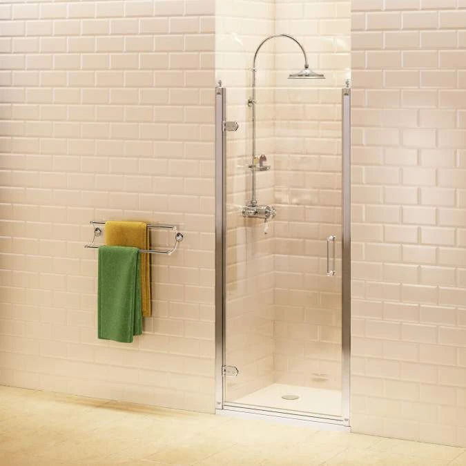760mm - Traditional Hinged Shower Door - Burlington - C19 1 760mm - Traditional Hinged Shower Door - Burlington - C19