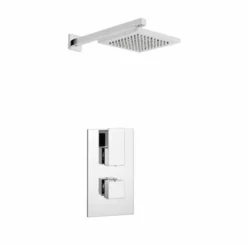 Element Thermostatic Concealed Shower Valve With Fixed Rain Head - Kartell UK