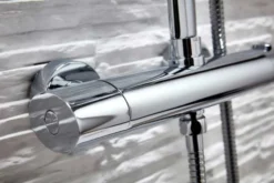 Polo Oval Dual Head Exposed Shower With Metal Fixed Head -Burling Shower Shop HBS Shower004 Detail3 small