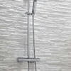Polo Oval Dual Head Exposed Shower With Metal Fixed Head
