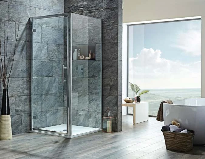 Scudo S8 Hinged Shower Door - 760mm 2 Scudo S8 Hinged Shower Door - 760mm - Image 2