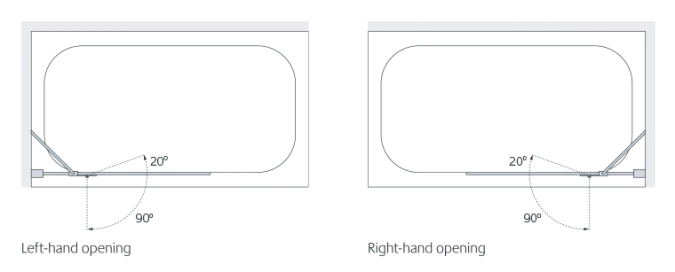 Lakes Bathrooms Hinged Bath Screen - 1000 - 1015 X 1500mm - Silver 2 Lakes Bathrooms Hinged Bath Screen - 1000 - 1015 X 1500mm - Silver - Image 2