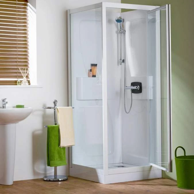 Kinedo Kineprime Contract Pivot Door 800x800mm Shower Pod 1 Kinedo Kineprime Contract Pivot Door 800x800mm Shower Pod