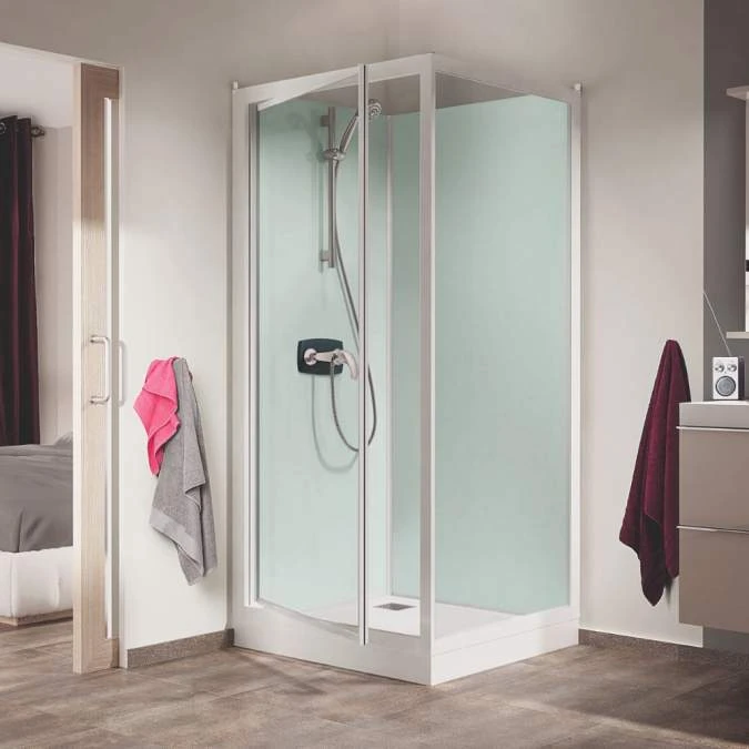 Kinedo Kineprime Glass Pivot Shower Enclosure - 800 X 800mm 1 Kinedo Kineprime Glass Pivot Shower Enclosure - 800 X 800mm