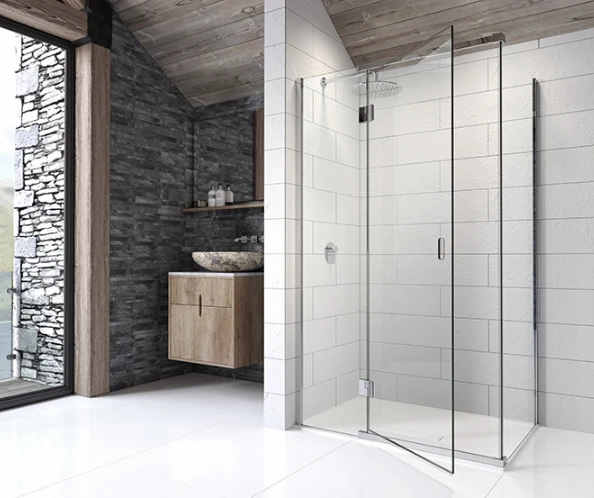 Kudos Pinnacle 8 800mm Hinged Shower Door For Corner - Left Hand 2 Kudos Pinnacle 8 800mm Hinged Shower Door For Corner - Left Hand - Image 2