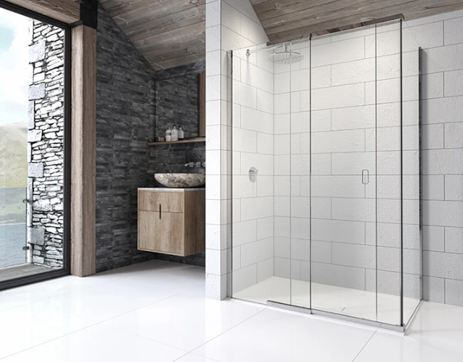 Kudos Pinnacle 8 1100mm Sliding Shower Door For Corner - Image 2