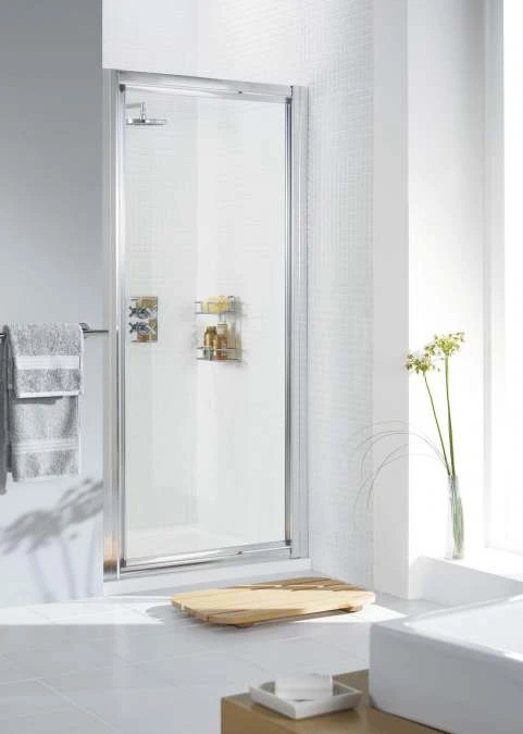 750mm White Pivot Shower Door, Lakes Classic Collection 1 750mm White Pivot Shower Door, Lakes Classic Collection