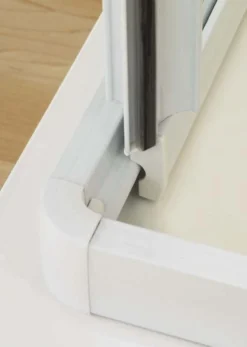 750mm White Corner Entry Enclosure, Lakes Classic Collection 5 750mm White Corner Entry Enclosure, Lakes Classic Collection -Burling Shower Shop Lakes Framed Corner Entry Enclosure 4