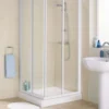 900mm White Corner Entry Enclosure, Lakes Classic Collection