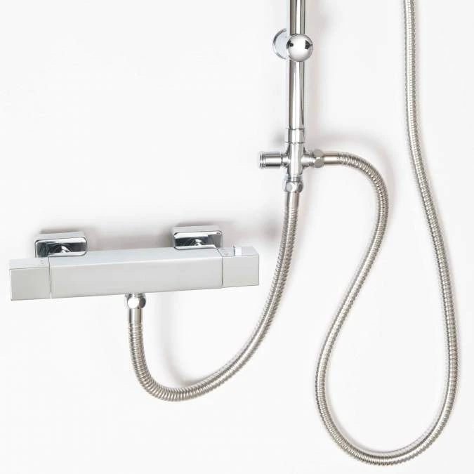 Leven Chrome Retro Fit Overhead Shower Kit 2 Leven Chrome Retro Fit Overhead Shower Kit - Image 2