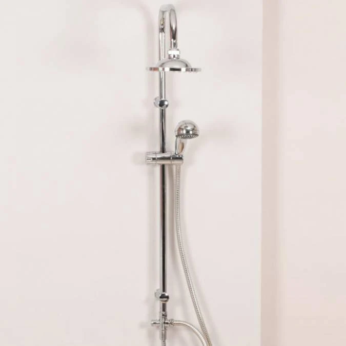 Leven Chrome Retro Fit Overhead Shower Kit 1 Leven Chrome Retro Fit Overhead Shower Kit