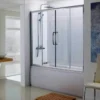 Lakes 1500mm Over Bath Double Sliding Bath Screen