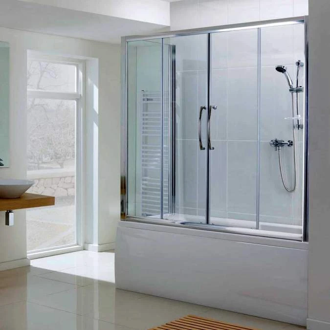 Lakes 1500mm Over Bath Double Sliding Bath Screen 2 Lakes 1500mm Over Bath Double Sliding Bath Screen - Image 2