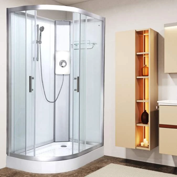 Vidalux Pure E 1200 Shower Cabin 1200 X 800mm With Electric Shower 2 Vidalux Pure E 1200 Shower Cabin 1200 X 800mm With Electric Shower - Image 2