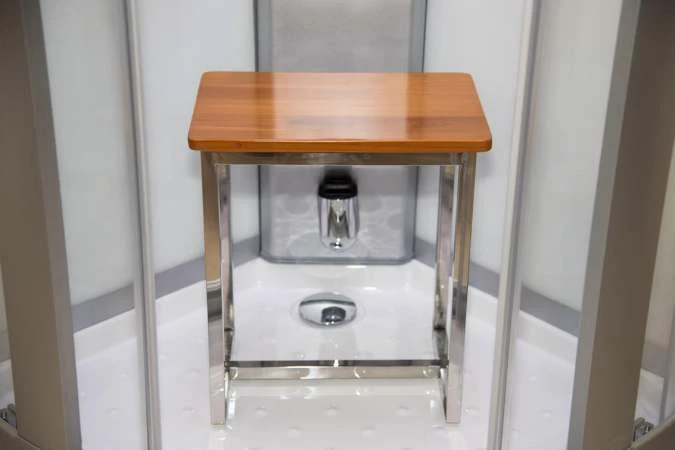 Vidalux Pure 1000 Hydro Massage Shower Cabin - 1000 X 1000mm - Crystal White 7 Vidalux Pure 1000 Hydro Massage Shower Cabin - 1000 X 1000mm - Crystal White - Image 7