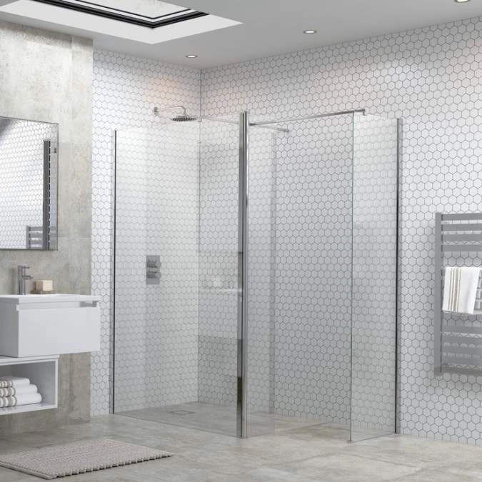 Relax 1000mm Wetroom Panel, Support Bar & 300mm Rotatable Panel 2 Relax 1000mm Wetroom Panel, Support Bar & 300mm Rotatable Panel - Image 2