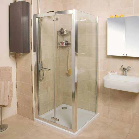 Bi-Fold Shower Door - 900 - Silver - Roman Embrace 3 Bi-Fold Shower Door - 900 - Silver - Roman Embrace - Image 3