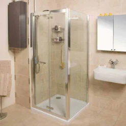 Bi-Fold Shower Door - 1000 - Silver - Roman Embrace 5 Bi-Fold Shower Door - 1000 - Silver - Roman Embrace -Burling Shower Shop Roman Embrace Bi fold Door 3 4