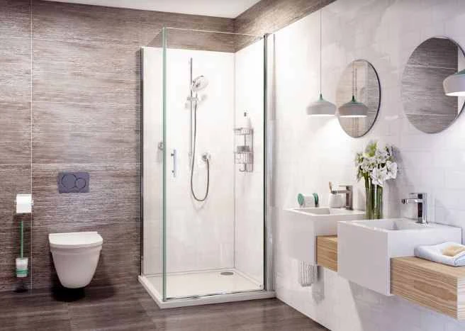 Roman Innov8 900mm Pivot Door For Corner Fitting With Optional Side Panel