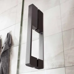 Roman Liberty 760mm Hinged Door For Corner & Optional Side Panel - 8mm Glass 8 Roman Liberty 760mm Hinged Door For Corner & Optional Side Panel - 8mm Glass -Burling Shower Shop Roman Liberty Hinged Door Matt Black 1