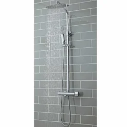 Polo Oval Dual Head Exposed Shower With Metal Fixed Head -Burling Shower Shop SHOWER004 1