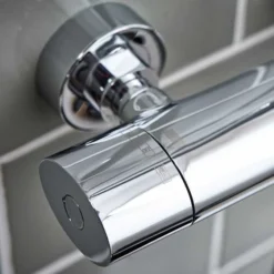 Polo Oval Dual Head Exposed Shower With Metal Fixed Head -Burling Shower Shop SHOWER004 CLOSEUP1