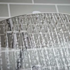 Polo Oval Dual Head Exposed Shower With Metal Fixed Head -Burling Shower Shop SHOWER004 CLOSEUP2