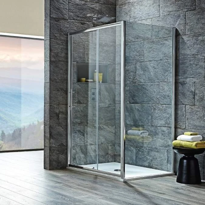 Scudo S8 Sliding Shower Door - 1700mm 2 Scudo S8 Sliding Shower Door - 1700mm - Image 2