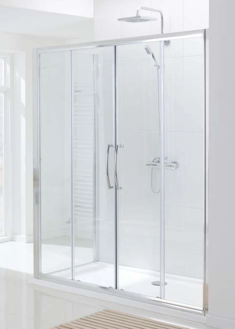 Lakes 1500mm Showering Spaces Semi-Frameless Double Sliding Door, Classic Collection 1 Lakes 1500mm Showering Spaces Semi-Frameless Double Sliding Door, Classic Collection
