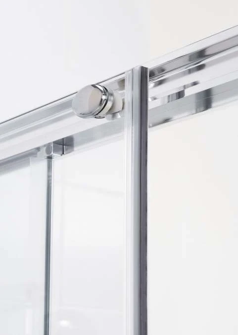 Lakes 1200mm Semi-Frameless White Sliding Shower Door, Classic Collection 3 Lakes 1200mm Semi-Frameless White Sliding Shower Door, Classic Collection - Image 3