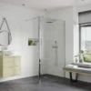 Supreme 1000mm Wetroom Panel, Support Bar & 300mm Rotatable Panel