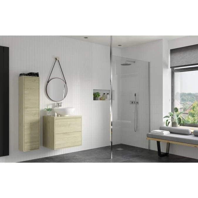 Supreme 700mm Wetroom Panel & Floor-to-Ceiling Pole 2 Supreme 700mm Wetroom Panel & Floor-to-Ceiling Pole - Image 2