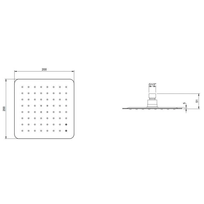 Villeroy & Boch Complete Concealed Shower Set Square Chrome 6 Villeroy & Boch Complete Concealed Shower Set Square Chrome - Image 6