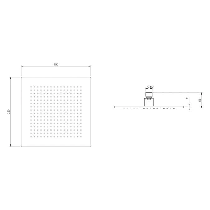 Villeroy & Boch Complete Verve Shower Set With Riser Rail Square Chrome 5 Villeroy & Boch Complete Verve Shower Set With Riser Rail Square Chrome - Image 5