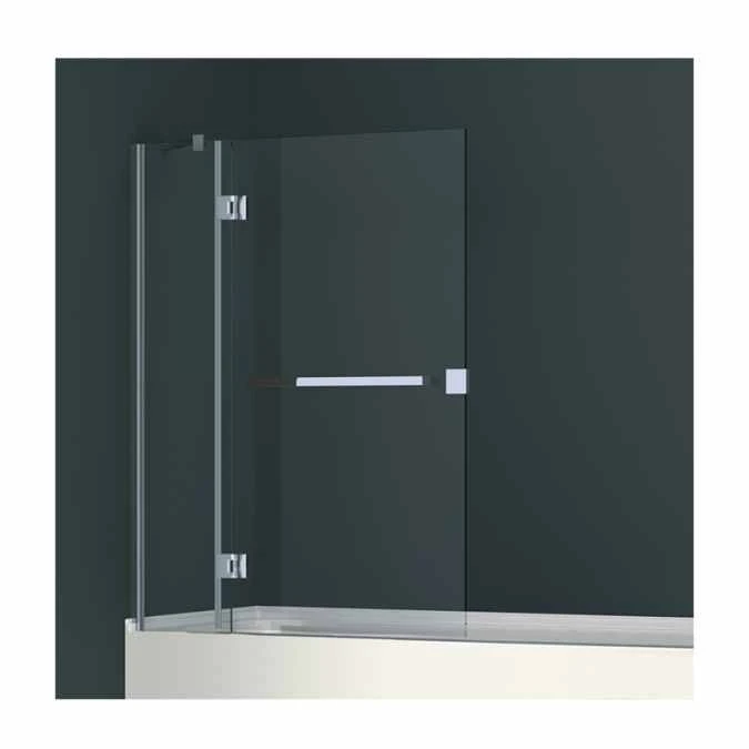 Abacus Hinged Two Part Bath Shower Screen 1450mm 1 Abacus Hinged Two Part Bath Shower Screen 1450mm